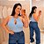 Blusa Modal Monique Azul Plus Size - Imagem 1