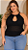Blusa Modal Monique Preta Plus Size - Imagem 3