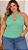 Blusa Modal Monique Verde Plus Size - Imagem 3