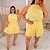 Conjunto Gola Sara Amarelo Plus Size - Imagem 2