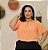 Blusa Ciganinha Aro Deise Laranja Plus Size - Imagem 3