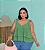 Blusa Regata Babado Lana Verde Plus Size - Imagem 3