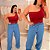 Blusa Nula Amélia Vermelha Plus Size - Imagem 2
