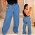 Calça Jeans Elástico Wide Leg Evelin Plus Size - Imagem 1
