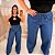 Calça Jeans Elástico Wide Leg Gabriela Escura Plus Size - Imagem 2