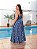 Vestido Multi Formas Azul Poá Plus Size - Imagem 5