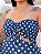 Vestido Multi Formas Azul Poá Plus Size - Imagem 4