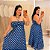 Vestido Multi Formas Azul Poá Plus Size - Imagem 1