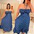 Vestido Multi Formas Azul Poá Plus Size - Imagem 2