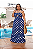 Vestido Multi Formas Azul Poá Plus Size - Imagem 3