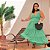 Vestido Alça Farm Verde Escuro Plus Size - Imagem 1