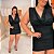 Vestido Gola Boba Preto Plus Size - Imagem 2