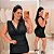 Vestido Gola Boba Preto Plus Size - Imagem 1