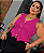 Blusa Colete Elisa Fúcsia Plus Size - Imagem 3