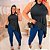 Blusa Assimétrica Lisa Preta Plus Size - Imagem 2