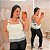 Blusa Alcinha Trop Off Estampa Preta e Azul Plus Size - Imagem 1