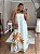 Vestido Santorini Listra Azul Estampado Plus Size - Imagem 3