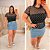Blusa Tule Poá Lia Preta Plus Size - Imagem 2