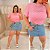 Blusa Tule Poá Lia Rosa Plus Size - Imagem 2