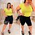 T shirt Básica Gola V Eloá Verde Plus Size - Imagem 2