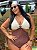 Maiô Lide Marrom e Branco Plus Size - Imagem 3