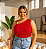 Blusa Nula Laise Rebeca Vermelha Plus Size - Imagem 3