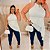 Blusa Assimétrica Lisa Branca Plus Size - Imagem 2