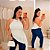 Blusa Assimétrica Lisa Branca Plus Size - Imagem 1