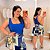 Blusa Regata Suplex Mariana Azul Plus Size - Imagem 1