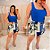 Blusa Regata Suplex Mariana Azul Plus Size - Imagem 2
