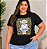 T shirt Ursa Preta e Amarelo Animal Print Plus Size - Imagem 1