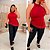 Blusa Assimétrica Renda Vermelha Plus Size - Imagem 2