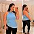 Blusa Assimétrica Renda Azul Plus Size - Imagem 1