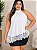 Blusa Assimétrica Renda Branca Plus Size - Imagem 3
