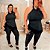 Blusa Assimétrica Renda Preta Plus Size - Imagem 2