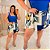 Short Saia Babi Estampado Azul Plus Size - Imagem 2