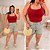 Cropped Suplex Alcinha Vermelha Plus Size - Imagem 2