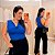 Blusa Gola Boba Jasmine Azul Plus Size - Imagem 1
