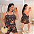 Conjunto Antonela Preto Estampado Plus Size - Imagem 1