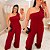 Macacão Nula Elis Vermelho Plus Size - Imagem 2