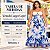 Vestido Capri Estampa Floral Azul Plus Size - Imagem 5