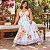 Vestido Capri Estampa Listra Azul Plus Size - Imagem 3