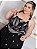 Vestido Celeste Preto Estampado Plus Size - Imagem 2