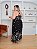 Vestido Celeste Preto Estampado Plus Size - Imagem 3