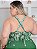 Vestido Celeste Verde Estampado Plus Size - Imagem 4