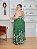 Vestido Celeste Verde Estampado Plus Size - Imagem 2