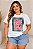 T shirt Estampa More Amore Off Plus Size - Imagem 1