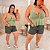 Blusa Bata Flor Verde Plus Size - Imagem 2