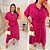 Chemise Botões Emily Fúcsia Plus Size - Imagem 2
