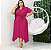 Chemise Botões Emily Fúcsia Plus Size - Imagem 3